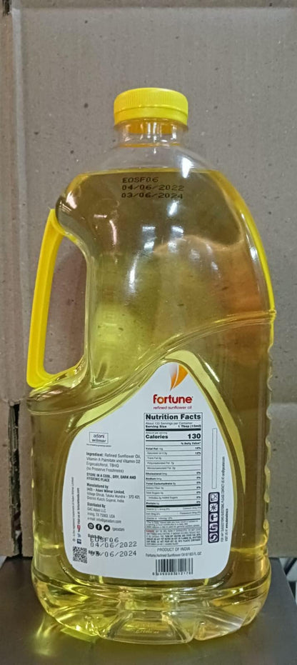 Pure Sunflower Oil Packed in 2 Liter Jar