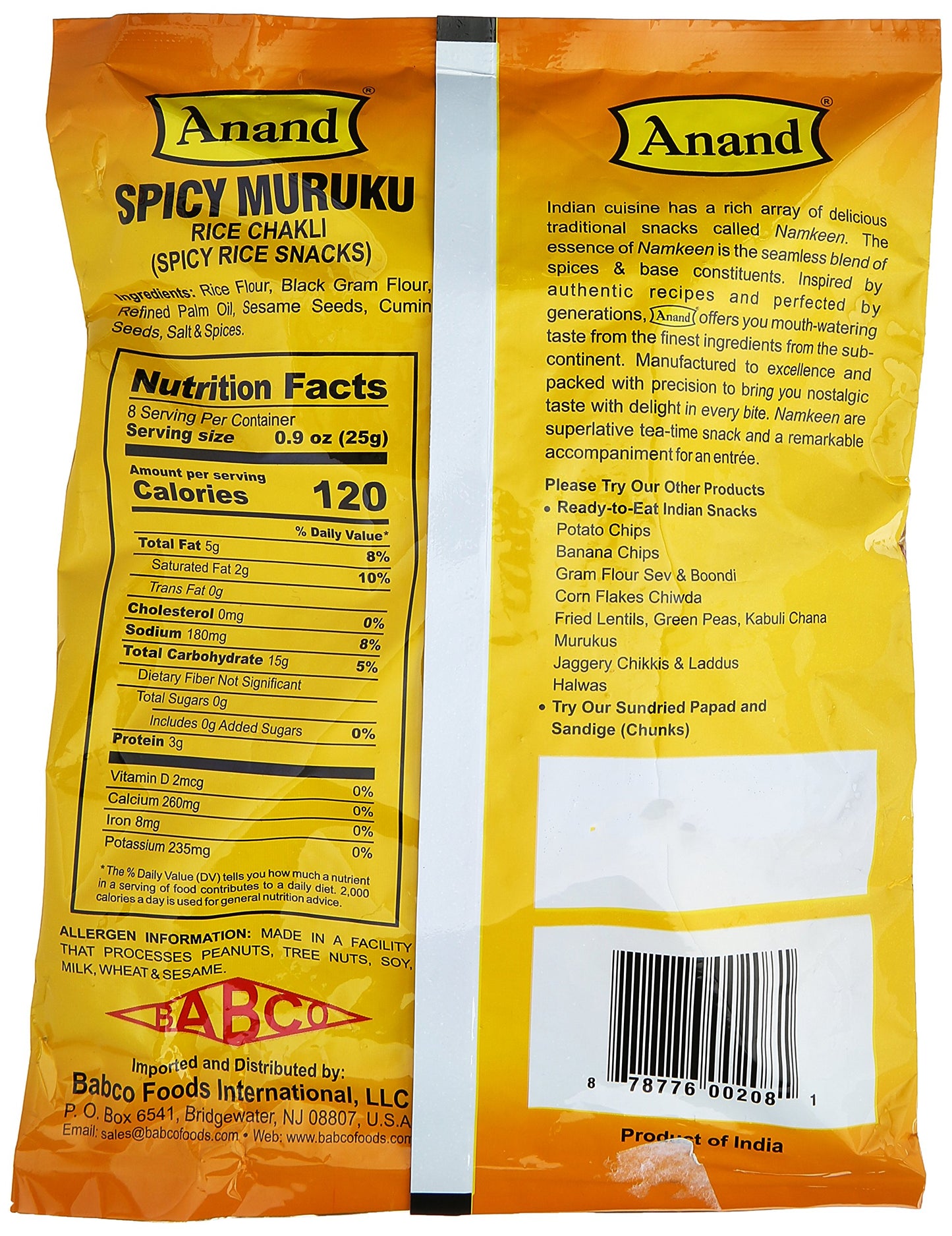 Anand- Spicy Murukku 200 gms