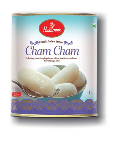 Haldiram's Rasgulla Tin 1 Kg & Chamcham 1 Kg Tin Combo Set