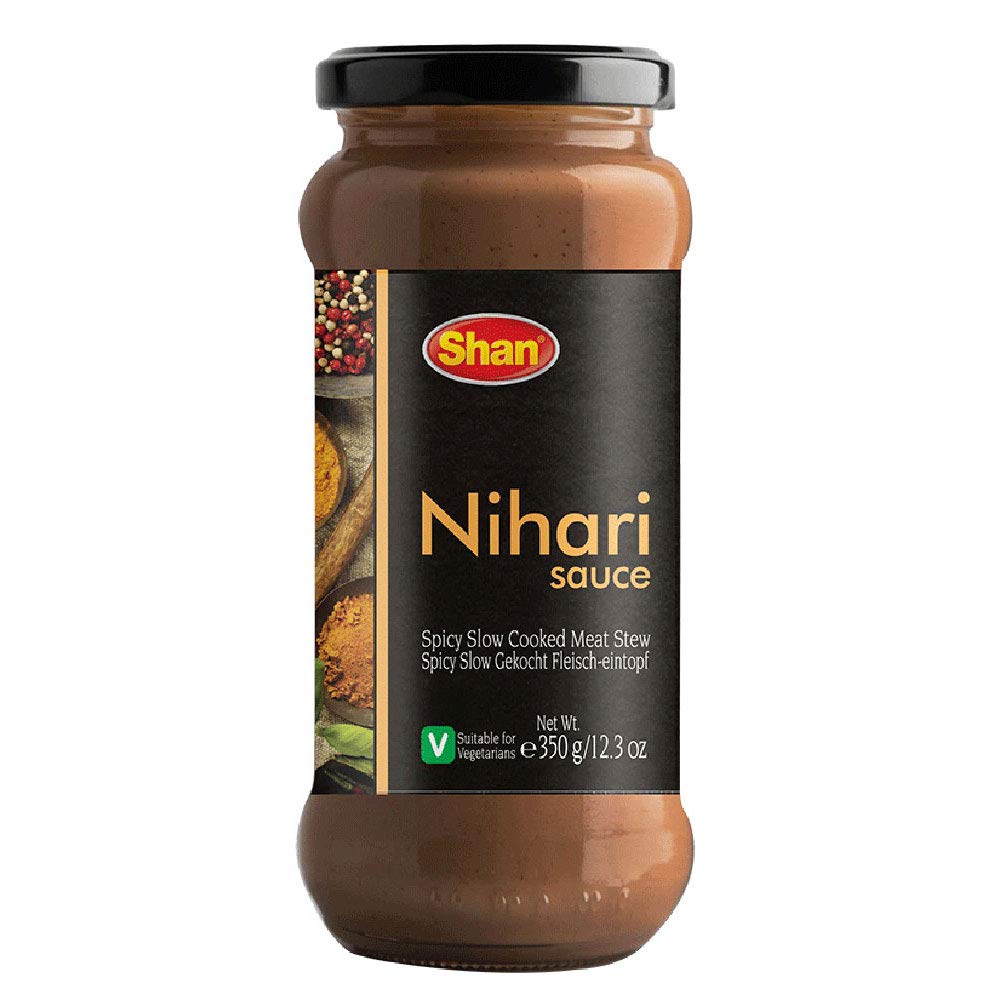 Shan Nihari Cooking Sauce 12.3oz (350g) - Simmer Sauce for Spicy Slow Cooked Meat Stew