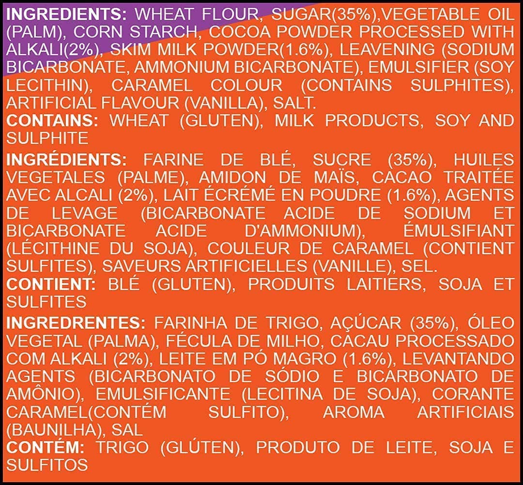 BRITANNIA Bourbon the Original - Choco Creme Biscuits 27.51oz (780g) - Smooth Chocolate Cream Biscuits for Breakfast & Snacks - Topped with Sugar Crystals (Pack of 3)