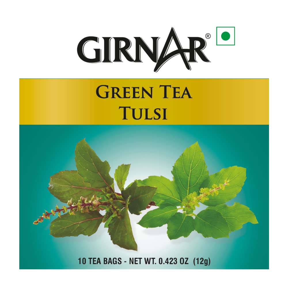 Girnar Green Tea With Tulsi (10 Tea Bag)