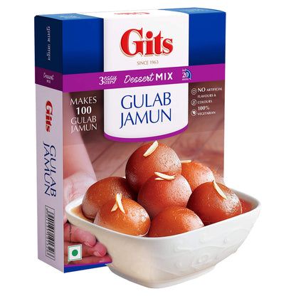Gits Instant Gulab Jamun Dessert Mix, 1000g (Pack of 2 X 500g Each)