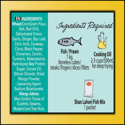 Shan Seasoning Mix For Lahori Fish 100 gms - Shan Masala
