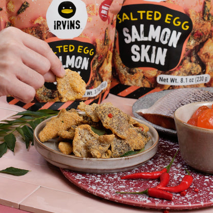 IRVINS Salted Egg Salmon Skin (Pack of 3)
