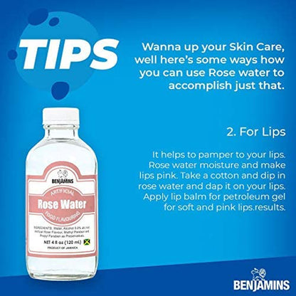 Benjamins Rose Water - 4oz