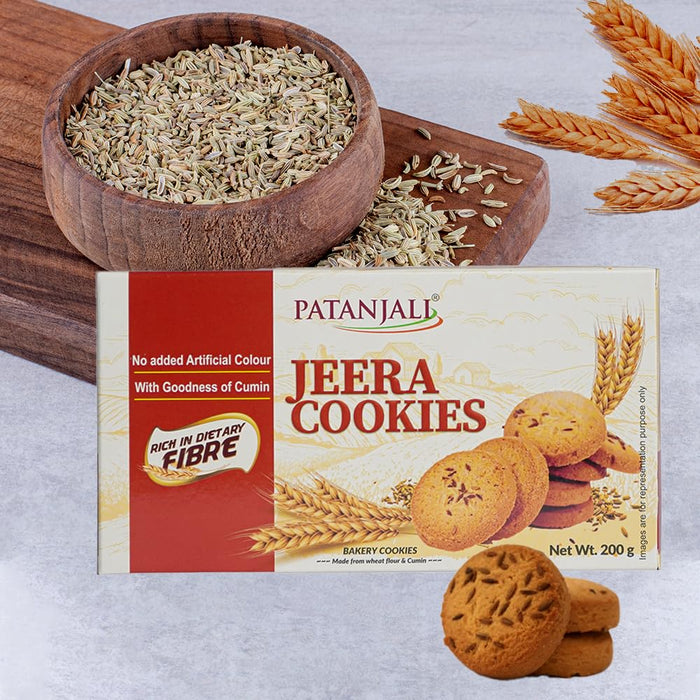 Patanjali Jeera Biscuit (Pack Of 3) - 200g