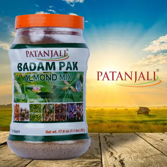 Patanjali Badam Pak Almond Mix 17.6 Oz/ 500 G/ 1.1 Lb New Pack