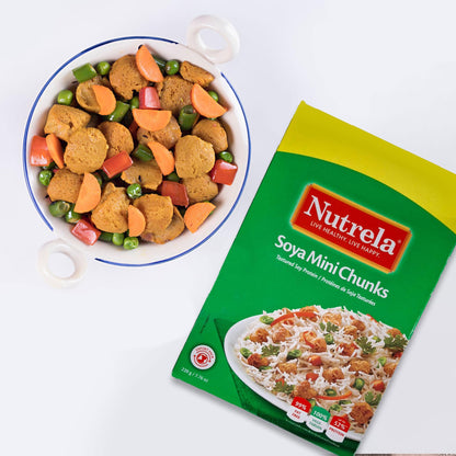 Nutrela Soya Mini Chunks (Pack of 5 x 220g each)