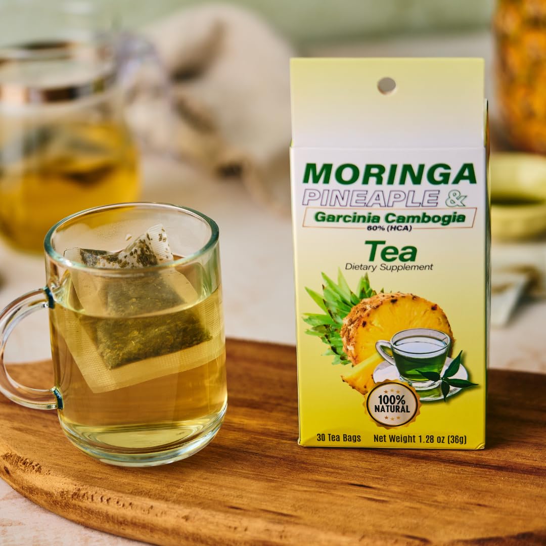 Moringa Pineapple Tea with Garcinia Gambogia 30 Tea Bags