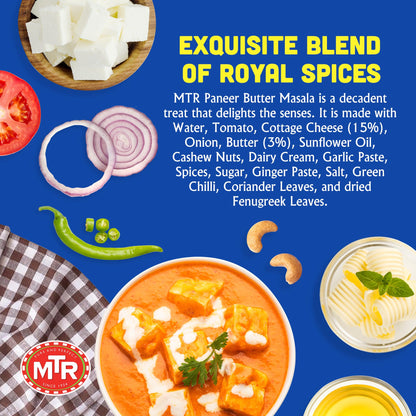 Mtr Ready To Eat Paneer Butter Masala 300 gms - Instant Meal