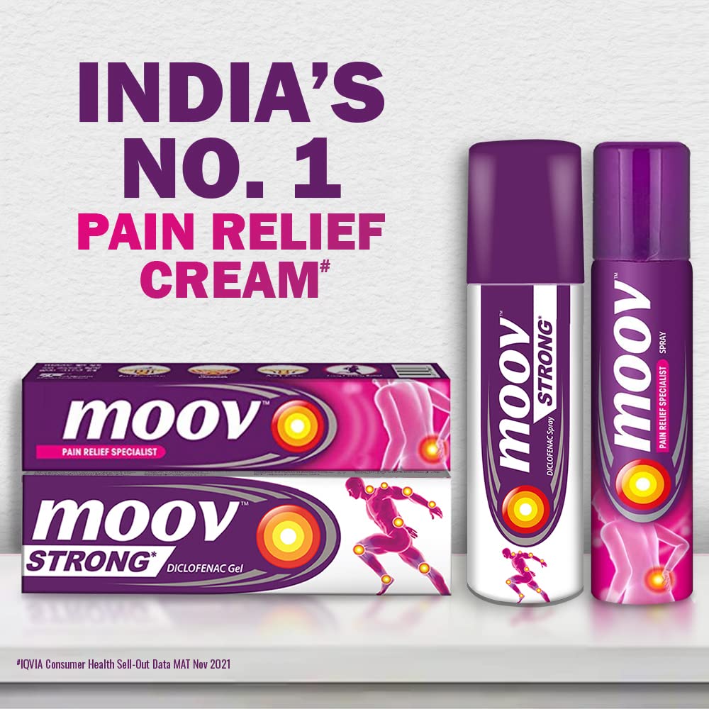 MOOV Pain Relief Spray 80 Gram - Ayurveda & Vitamins