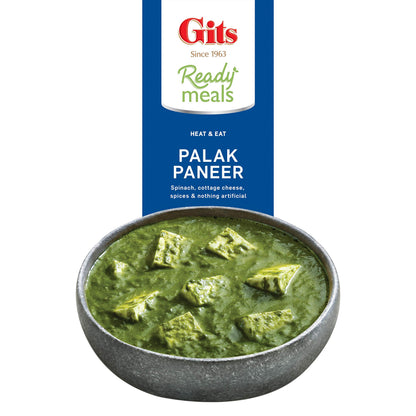 Gits Ready to Eat Palak Paneer, 855g (Pack of 3 X 285g Each)
