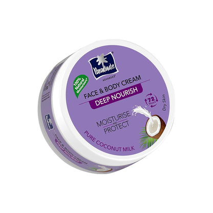 Parachute Advansed Deep Nourish Face & Body Cream, 9.4 fl oz.|Moisturiser For Face & Body, 100% Natural, 72h, Dry Skin