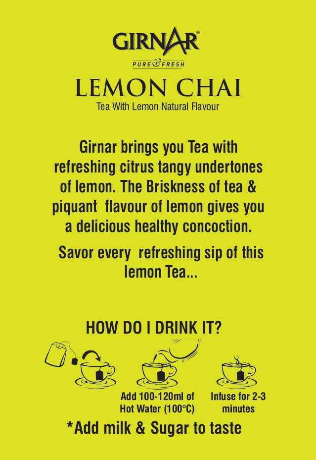 Girnar Lemon Tea (25 Tea Bags)