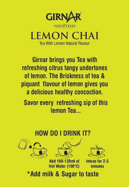 Girnar Lemon Tea (25 Tea Bags)