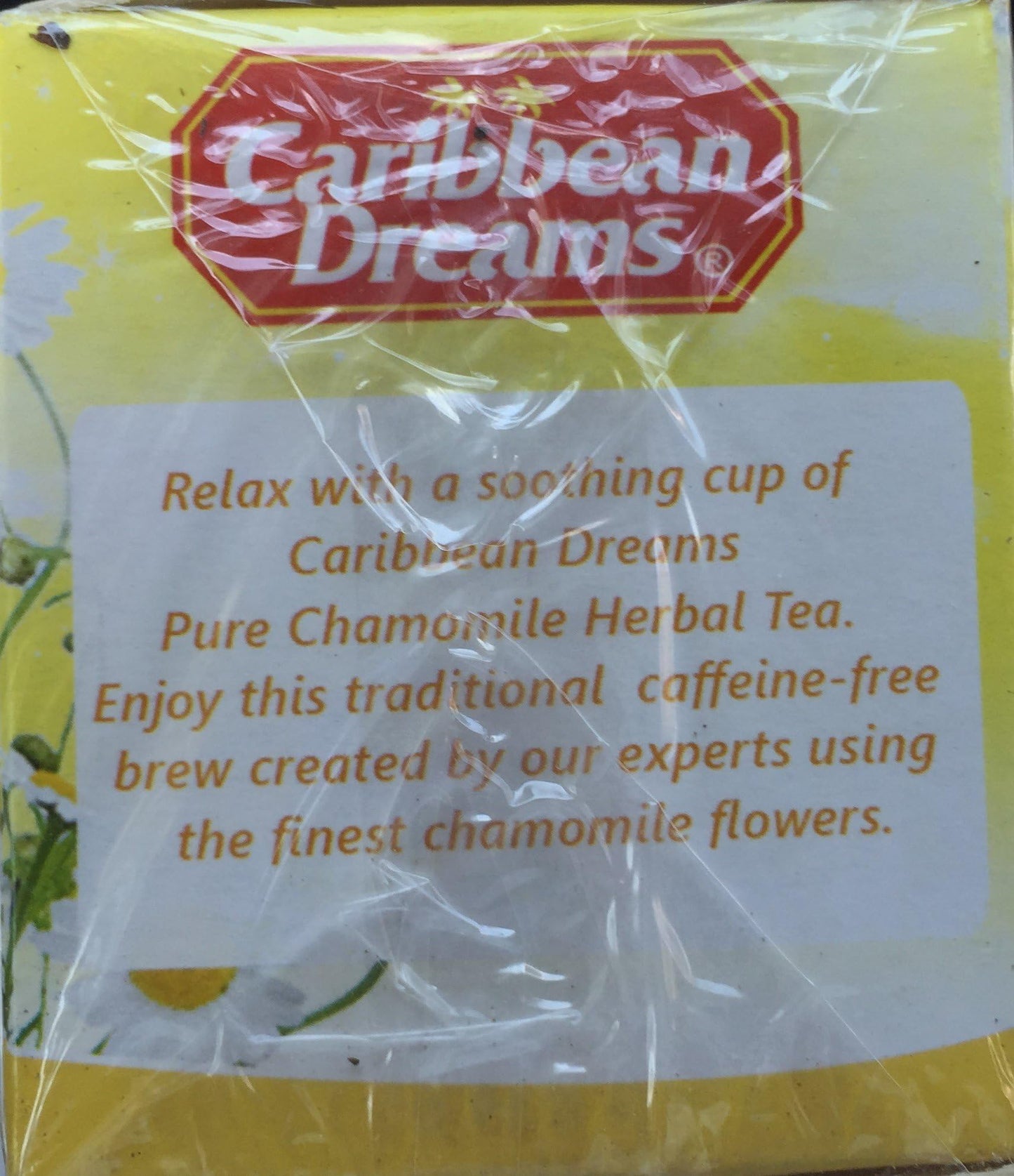 Caribbean Dreams Chamomile Herbal Tea Caffeine Free, 24 Tea Bags (3 Pack)