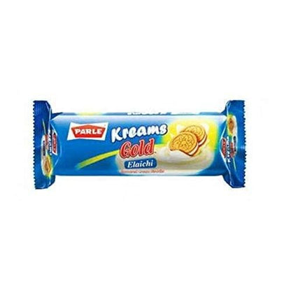 Pale Kreams Gold, Flavored Sandwich Biscuits, Flavored Cookies, 4 Packs (Elaichi)