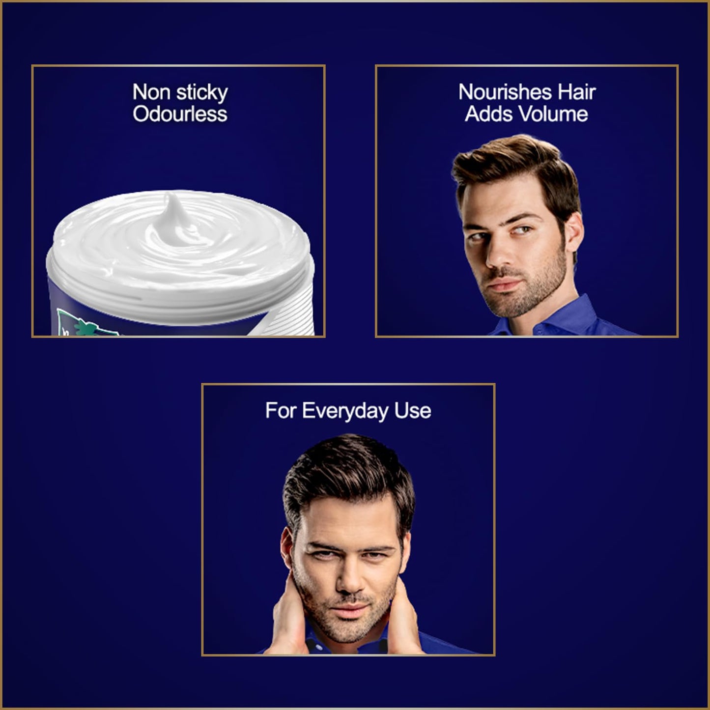 Parachute Advansed Hair Cream For Men, 3.3 fl. oz. |Hair Cream After Shower |Non Sticky Oil Replacement Hair Cream |Goodness of Coconut