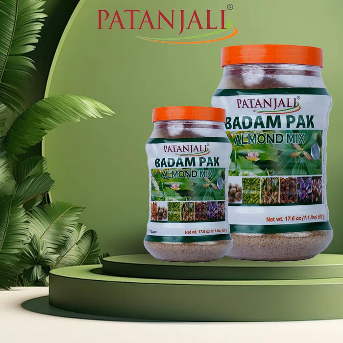 Patanjali Badam Pak Almond Mix 17.6 Oz/ 500 G/ 1.1 Lb New Pack