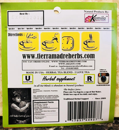 TIERRA MADRE Moringa Tea 2 Pack