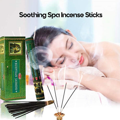 120 Incense Sticks Bulk Pack, HEM, Zen Aromatherapy, 6 Boxes of 20 Sticks - Egyptian Jasmine
