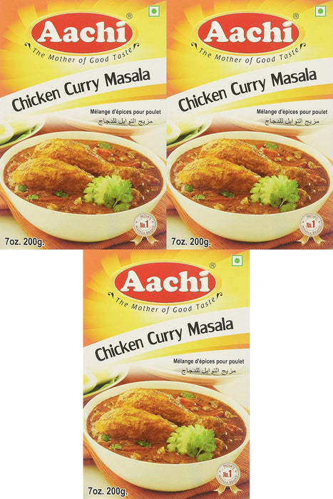 Aachi, Chicken Curry Masala, 200 Grams(gm) Pack of 3