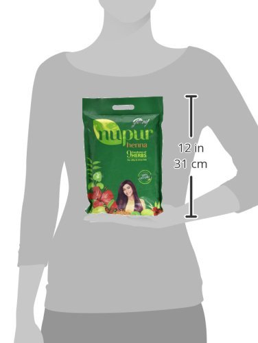 Godrej Nupur Natural Mehndi with Goodness of 9 Herbs - 450 Gm (Pack of 3)