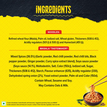 MAGGI 2-Minute Spicy Manchurian Noodles, Easy to Cook Instant Noodles, 244 grams