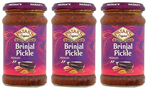 (3 PACK) - Pataks - Brinjal Pickle | 312g | 3 PACK BUNDLE