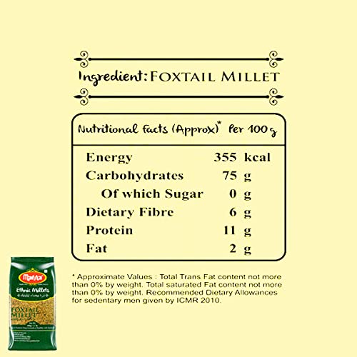 Manna Foxtail Millet 1 Kg - Gourmet Indian Good