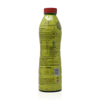 Guruji Sharbat - Khus, 750ml Bottle