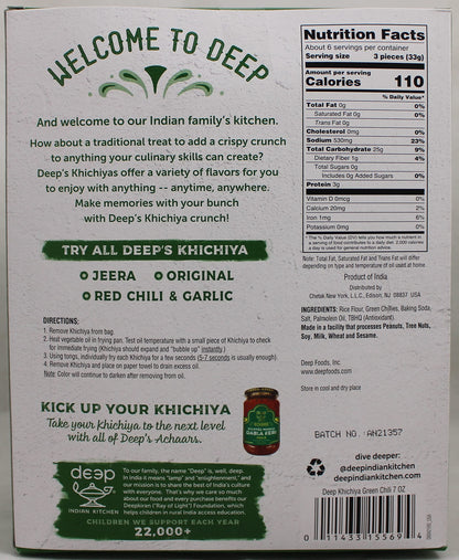 Deep Green Chilli Khichiya 200 gms