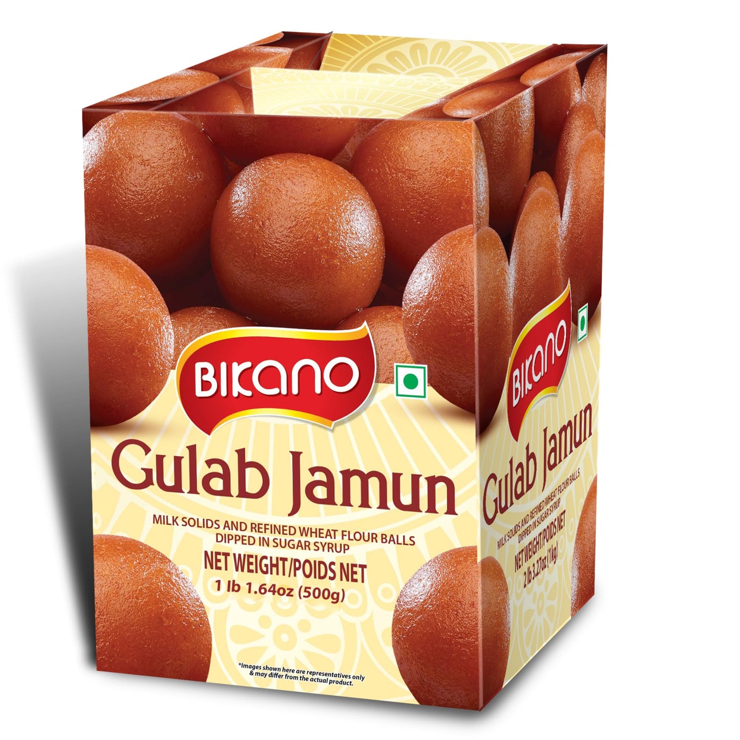 BIKano Gulab Jamun-1 Kg-Bikaneri Namkeen Indian Traditional Snacks & Sweet-No Preservatives-Sweets Gourmet Gift Box