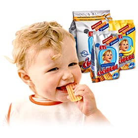 ETI Cicibebe Baby Biscuits (Bebek Biskvisi) 1000 Gr (4X250 gr) 2.2 pounds- Lot of 1