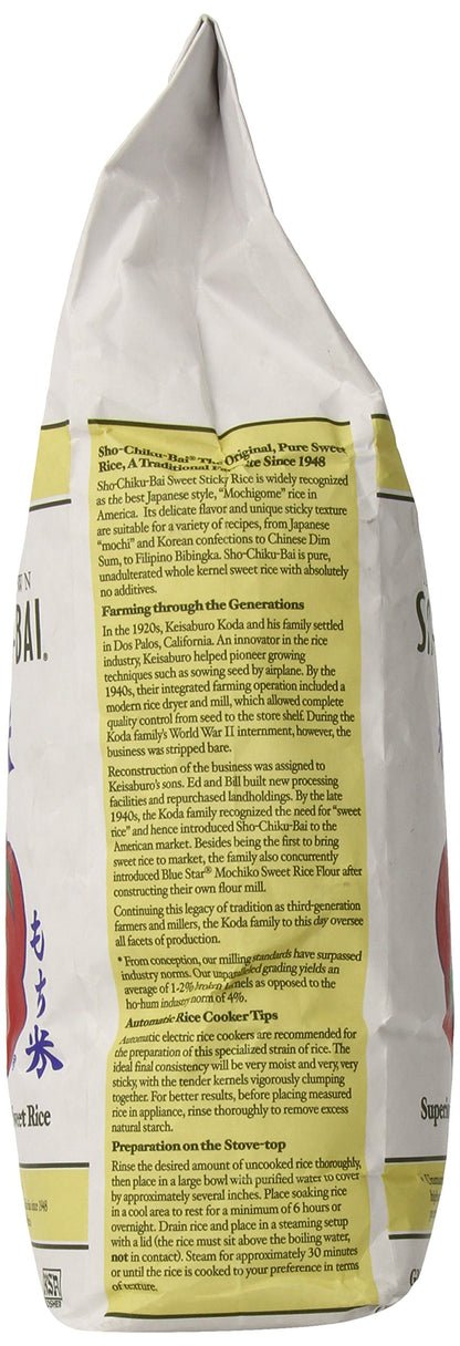 Sho Chiku Bai Sweet Rice, 5 Pound