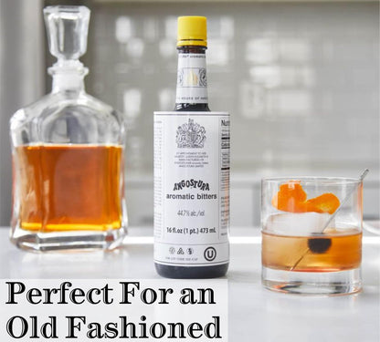 Angostura Bitters 16 oz - Angostura Bitters for Cocktails - Old Fashioned Bitters for Cocktails Old Fashioned - Cocktail Bitters - Large Bitters Bottle - Angostura Aromatic Bitters
