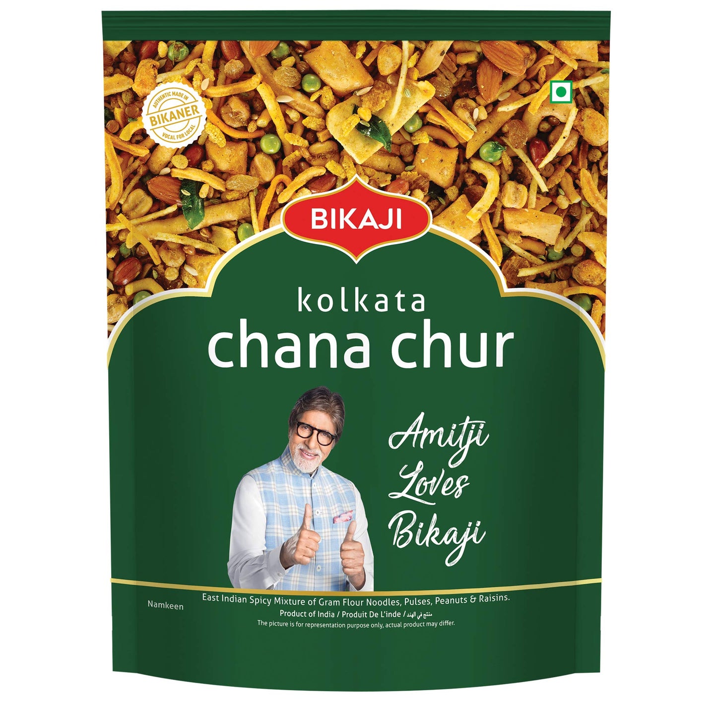 Bikaji Kolkata Chanachur | East Indian Spicy Namkeen Mixture - 400 gram
