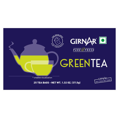 Girnar Green Tea bags, (25 Tea bags)