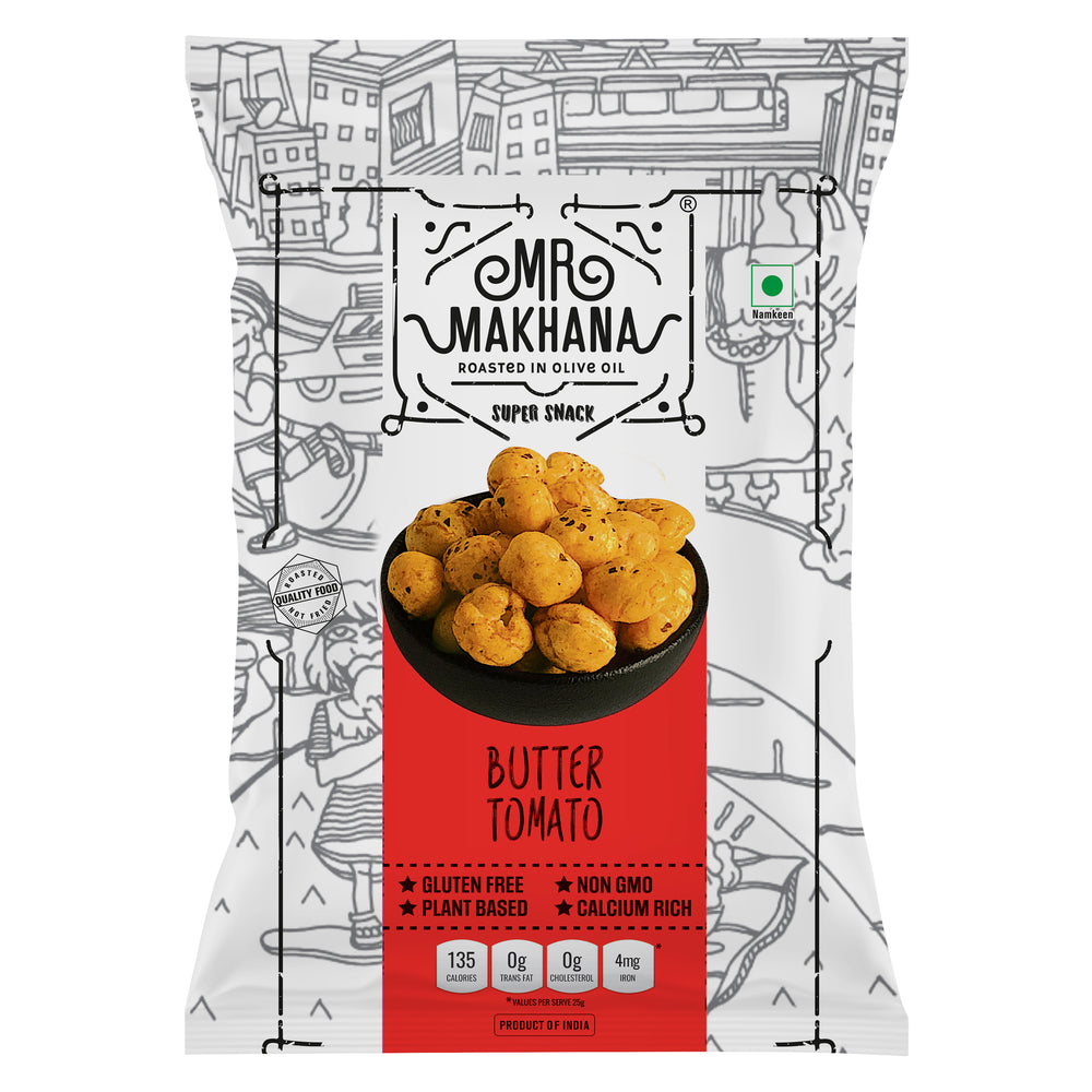 Mr Makhana Butter Tomato 75 GM - Pack of 2