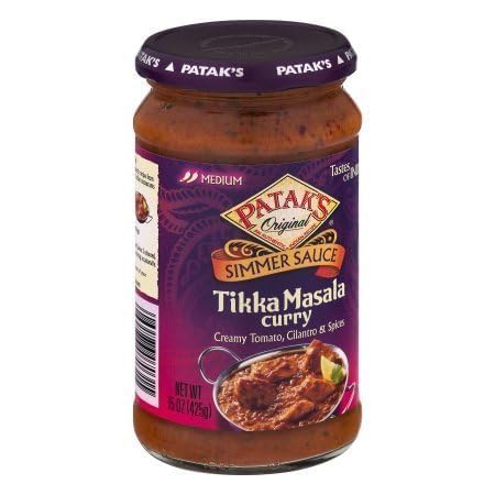 PACK OF 12 - Patak's Tastes Of India Simmer Sauce, Tikka Masala Curry, 15-Ounce