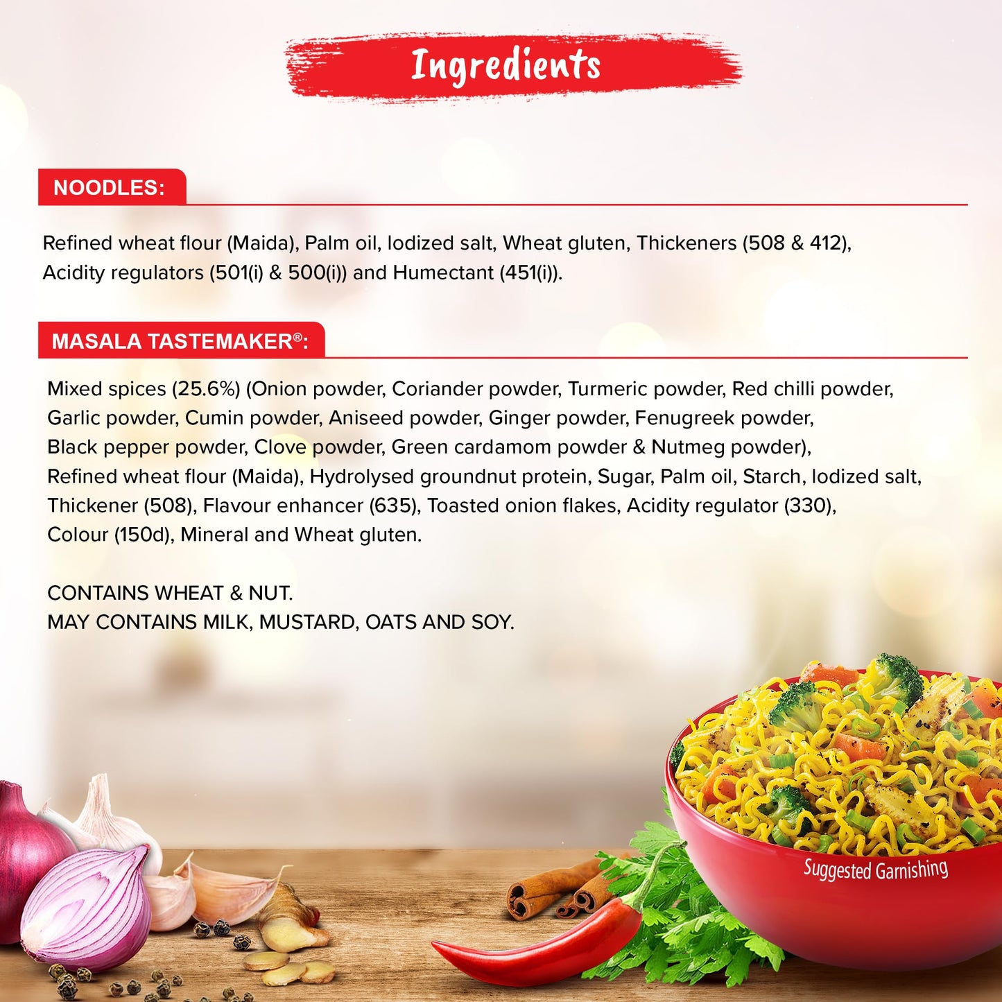 Maggi 2 Minute Masala Noodles, No Onion No Garlic, 70g