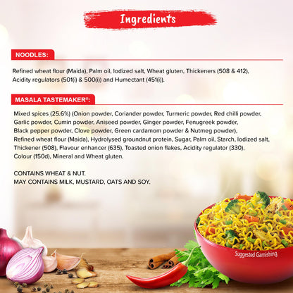 Maggi 2 Minute Masala Noodles, No Onion No Garlic, 70g