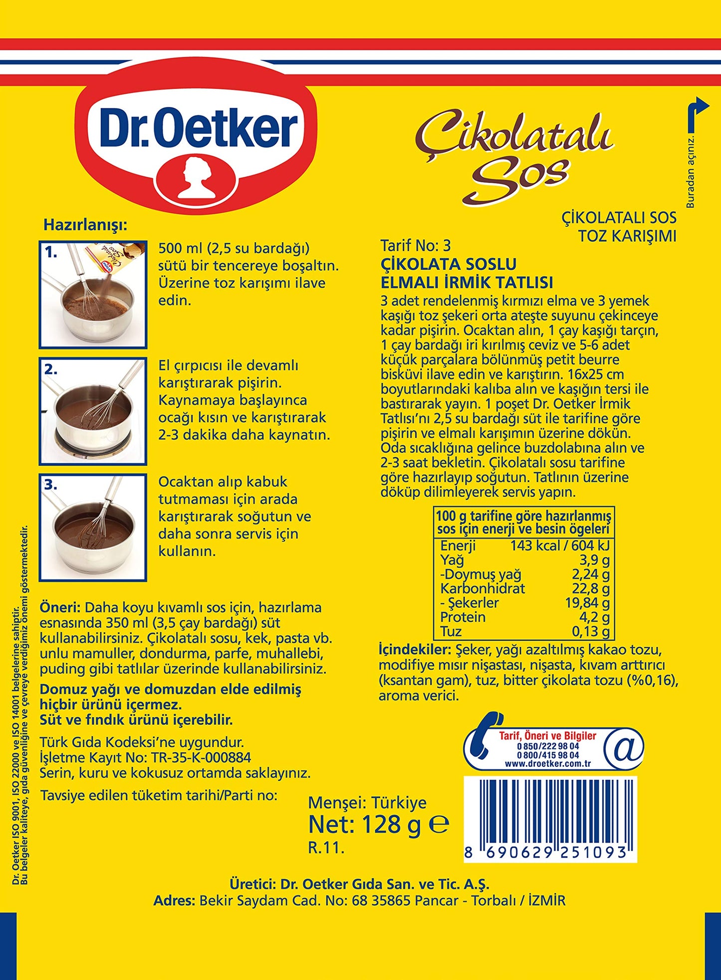 Dr. Oetker Dessert Chocolate Sauce 128gr