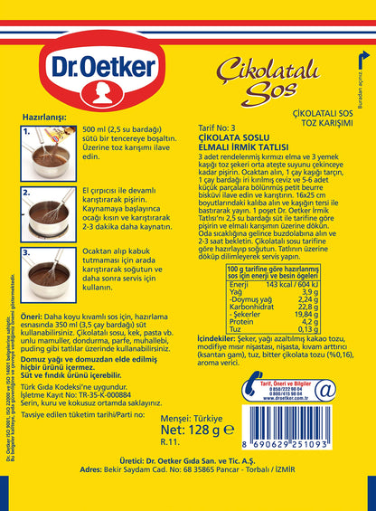 Dr. Oetker Dessert Chocolate Sauce 128gr