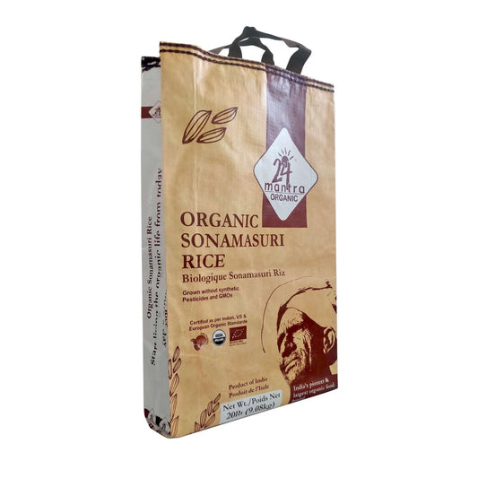 24 Mantra Organic Sonamasuri Rice 20 lbs