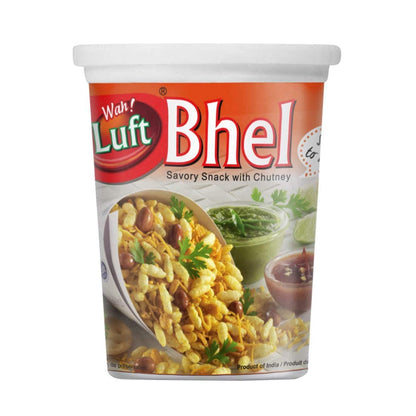 Wah!Luft Instant and Delicious Bhel Puri Cup - 100g (Pack of 8)