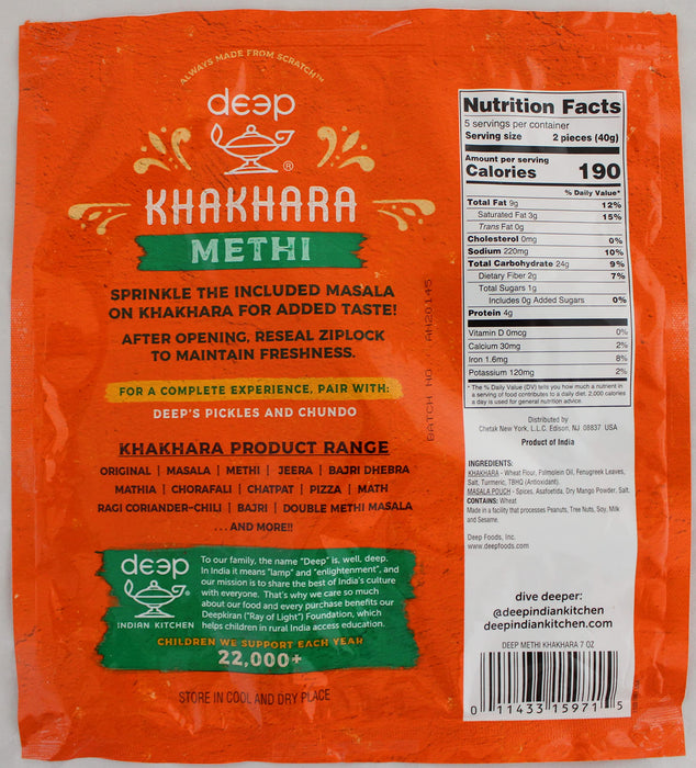 Deep Khakhra- Methi 200 gms