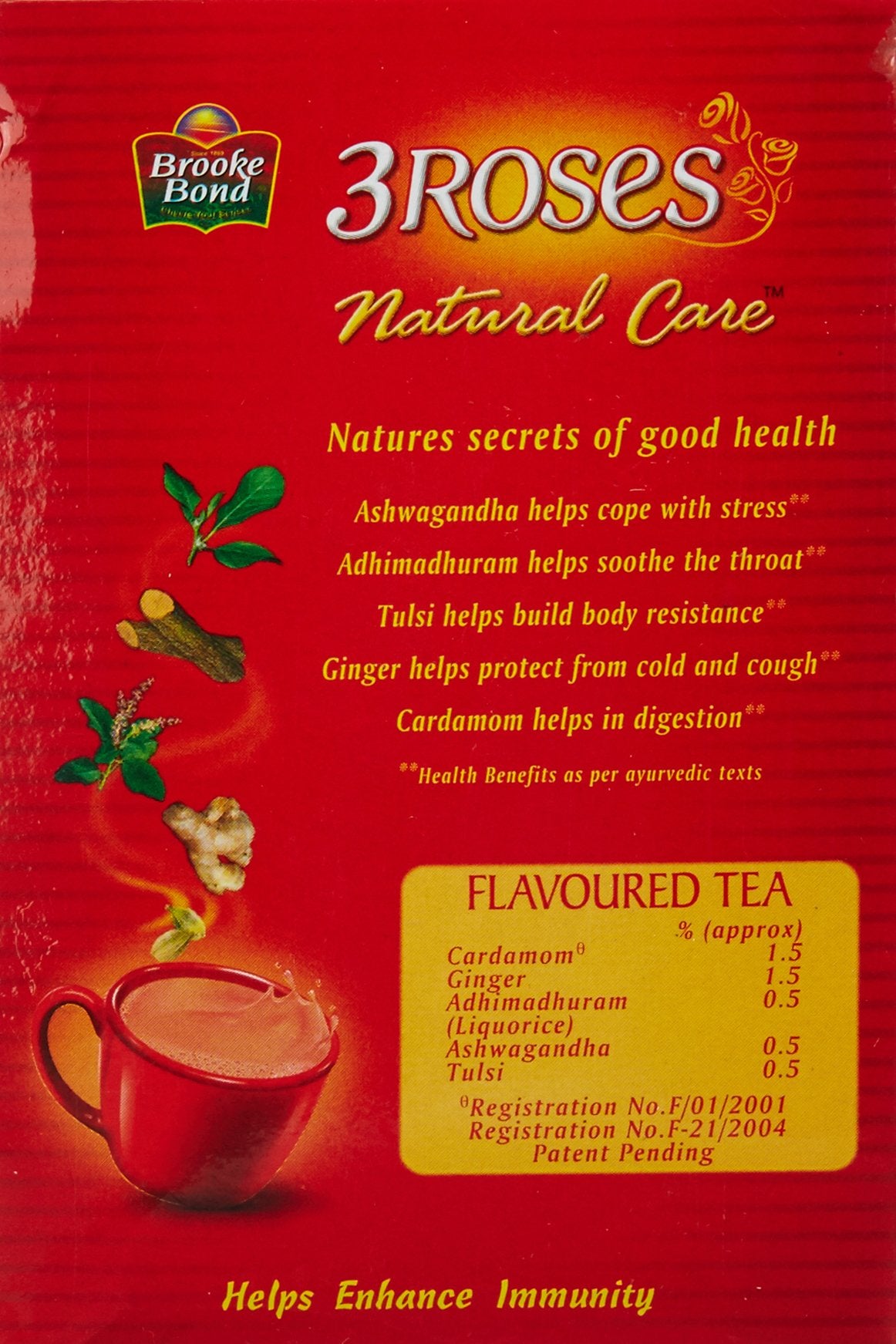 Brooke Bond red label 3 Roses 250 gms