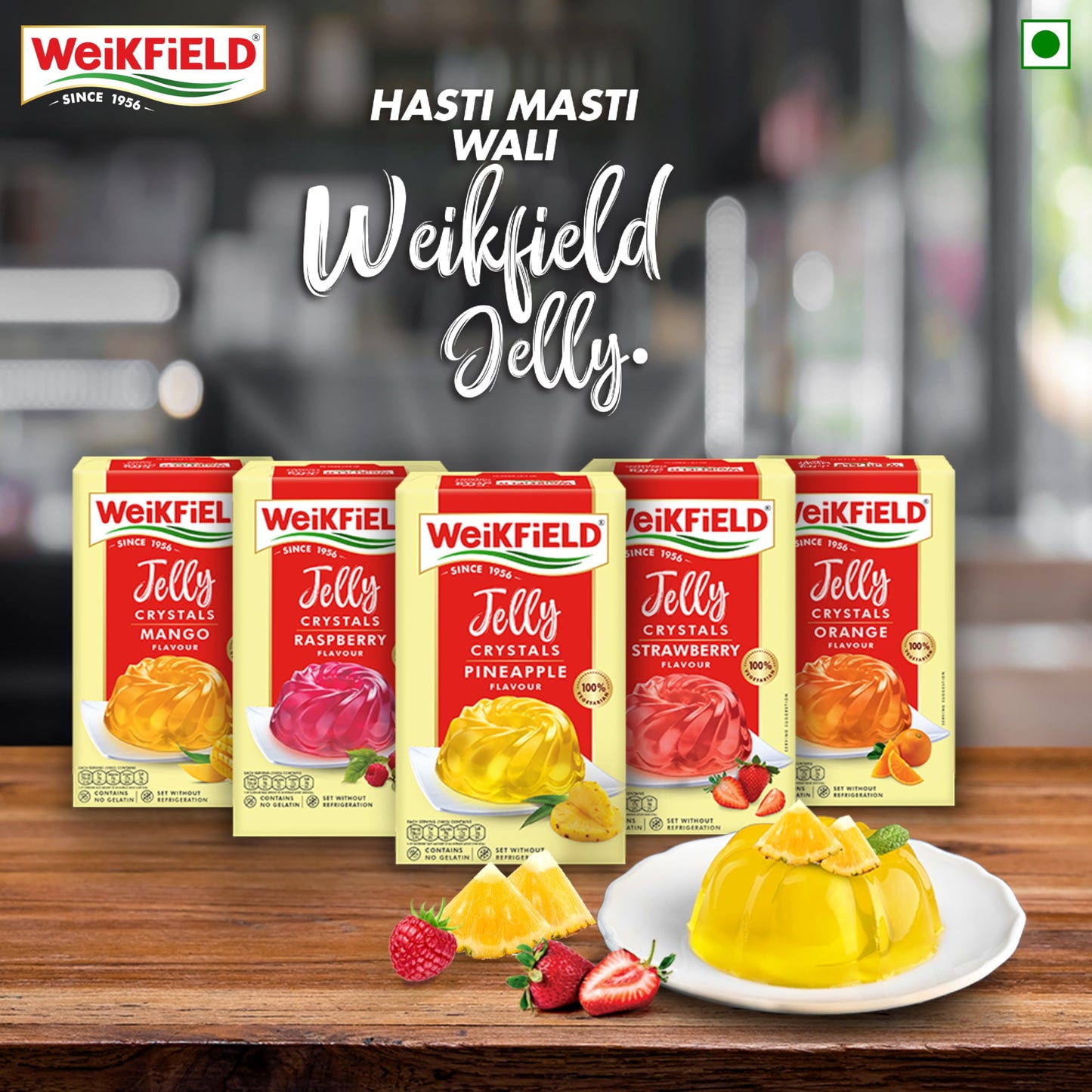 Weikfield Jelly Crystals - Pineapple, 90g